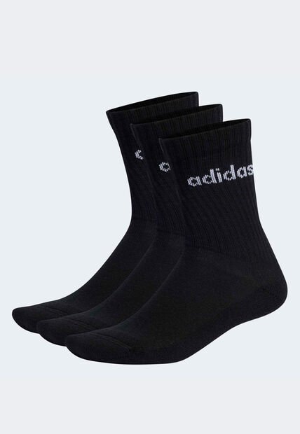 Medias Trío adidas Performance Linear Crew Negro