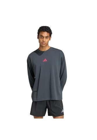 Camiseta Estampada Running Gris Adidas State Of Mind adidas Performance