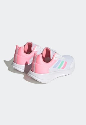Tenis Running Blanco-Lila-Rosa Neón adidas Kids Tensaur Run 2.0
