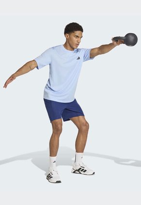 Camiseta Training adidas Performance Workout Essentials Base Celeste