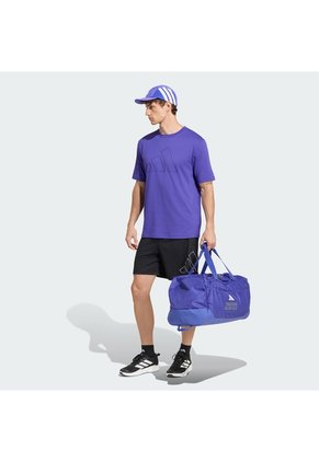 Camiseta Entrenamiento Morada Adidas Workout Essentials Logo Feelready Hombre