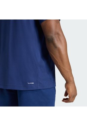 Camiseta Entrenamiento Azul Adidas Workout Essentials Logo Feelready Hombre
