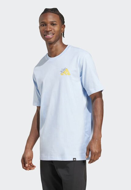 Camiseta adidas Sportswear Graphic Food Grilled Cheese Azul