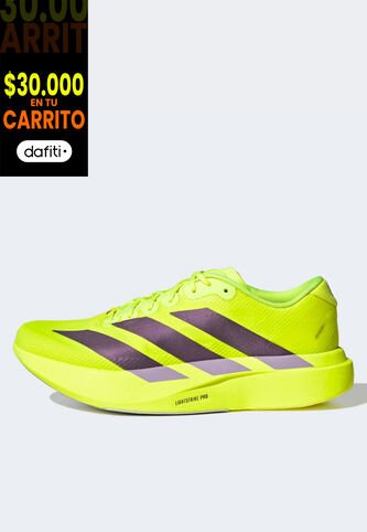 Tenis adidas Performance Adizero Evo SL Woven Amarillo Neón adidas Performance