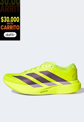 Tenis adidas Performance Adizero Evo SL Woven Amarillo Neón