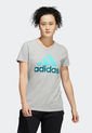 Camiseta Gris-Azul adidas Performance de adidas Performance
