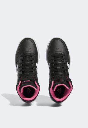 Tenis Lifestyle Negro-Blanco-Fucsia adidas Performance Hoops 3.0 Mid