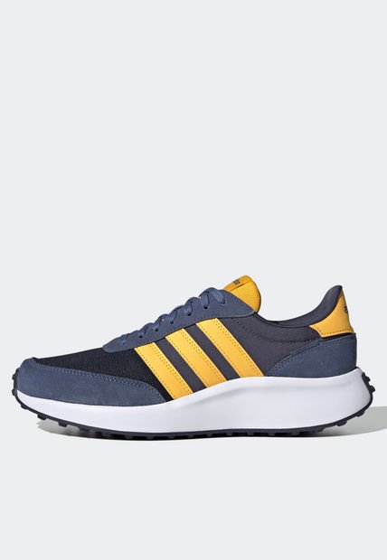 Tenis Lifestyle Azul-Mostaza-Blanco adidas Performance Run 70s