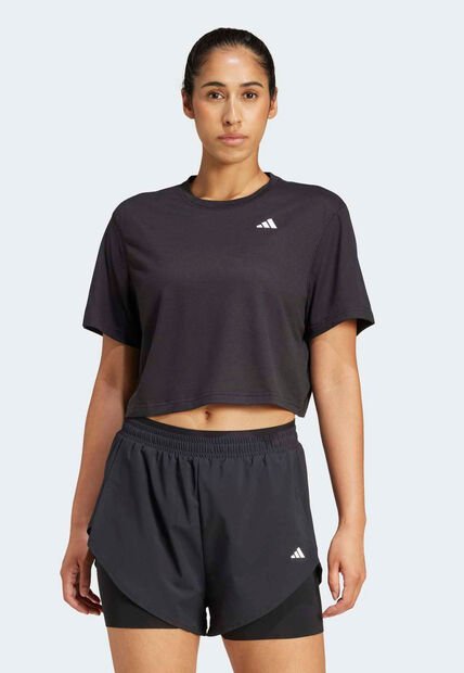 Camiseta adidas Performance Train Essentials Boxy Negro