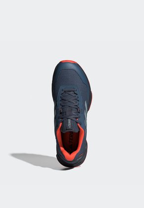 Tenis Trail Running Azul Petróleo-Naranja Neón adidas Performance Tracefinder