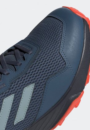Tenis Trail Running Azul Petróleo-Naranja Neón adidas Performance Tracefinder