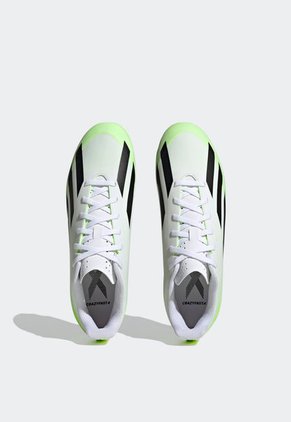 Guayo Blanco-Amarillo Neón-Blanco adidas Performance X Crazyfast.4 FXG