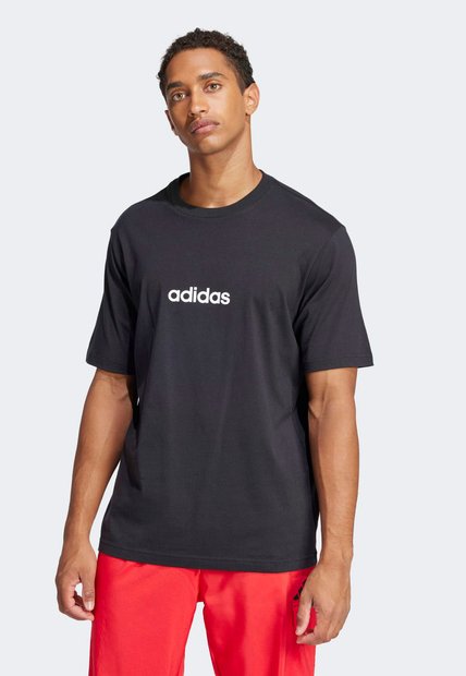 Camiseta adidas Sportswear Essentials Linear Single Negro