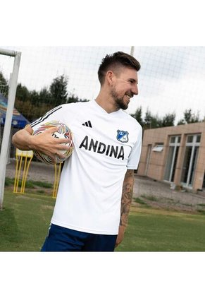 Camiseta  Adidas Hombre Entreno Millonarios FC 2024-Blanco