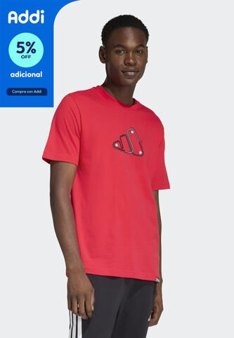 Camiseta adidas Sportswear Graphic Motorsport Track Rojo adidas Performance