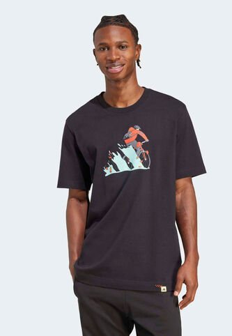 Camiseta adidas Sportswear Graphic Doodle Hunt Bike Negro adidas Performance