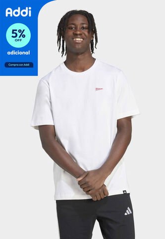 Camiseta adidas Performance Pennant Trim Graphic Blanco adidas Performance