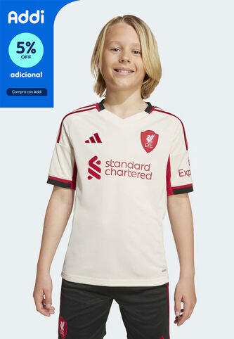 Camiseta Liverpool FC Visitante 25/26 adidas Performance Marfil adidas Performance