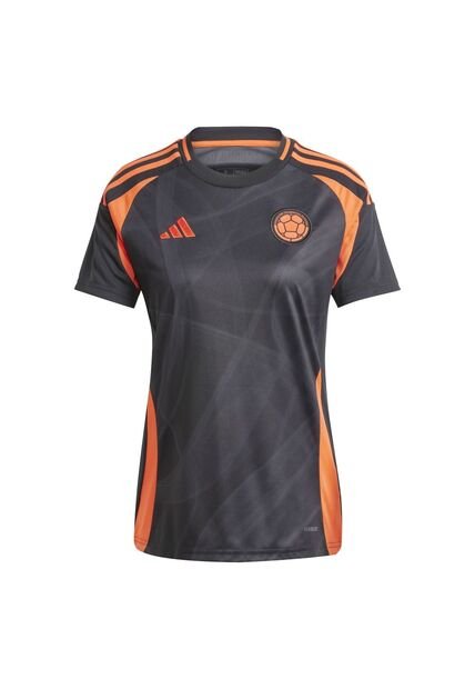 Adidas Performance Camiseta Adidas Mujer Selección Colombia 24 - Negro-Naranja Camiseta