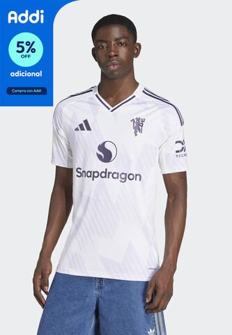 Camiseta Manchester United FC Visitante 25/26 adidas Performance Blanco adidas Performance