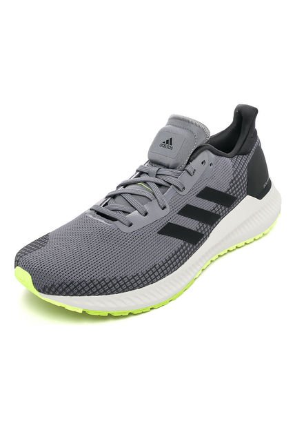Tenis Running Gris-Negro-Blanco adidas Performance