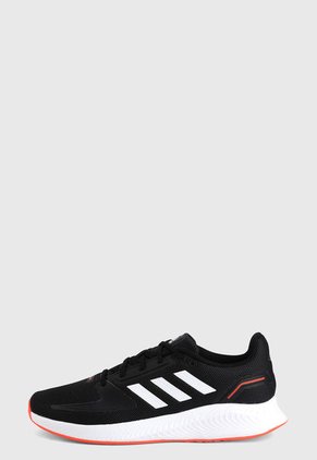 Tenis Running Negro-Blanco-Naranja adidas Performance Runfalcon 2.0