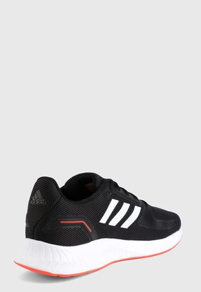 Tenis Running Negro-Blanco-Naranja adidas Performance Runfalcon 2.0