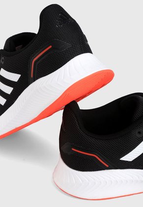 Tenis Running Negro-Blanco-Naranja adidas Performance Runfalcon 2.0