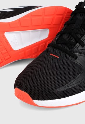 Tenis Running Negro-Blanco-Naranja adidas Performance Runfalcon 2.0
