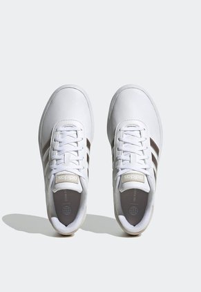 Tenis Lifestyle Blanco-Plateado-Beige adidas Performance Court Plataforma