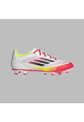 Guayos Adidas Hombre F50 Club FG/MG-Blanco-Rojo adidas Performance
