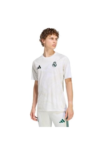 Polera Manga Corta Fútbol Adultos Blanco adidas Performance