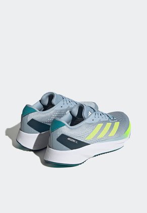 Tenis Running Gris-Blanco-Amarillo Neón adidas Performance Adizero SL