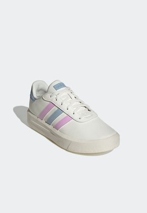 Tenis Lifestyle Marfil-Azul Raf-Rosa adidas Performance Court Plataforma