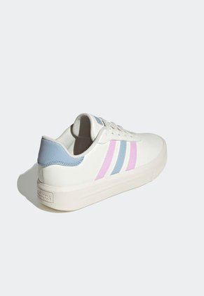 Tenis Lifestyle Marfil-Azul Raf-Rosa adidas Performance Court Plataforma