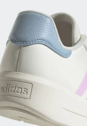 Tenis Lifestyle Marfil-Azul Raf-Rosa adidas Performance Court Plataforma