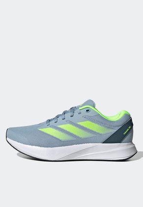 Tenis Running Azul Grisáceo-Blanco-Verde Neón adidas Performance Duramo RC
