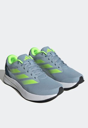 Tenis Running Azul Grisáceo-Blanco-Verde Neón adidas Performance Duramo RC