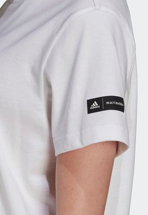 Camiseta Blanco-Rojo adidas Performance Sportswear Marimekkp Estampado