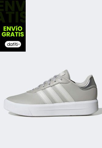 Tenis Lifestyle Gris-Blanco-Plateado adidas Sportswear Court Platform adidas Performance