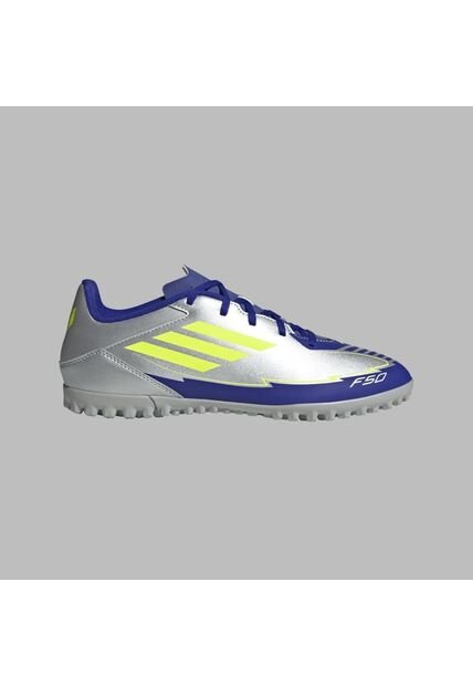 Torretin Adidas Hombre F50 Club TF-Plateado