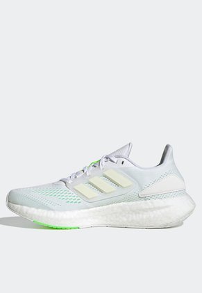 Tenis Running Blanco-Verde Neón-Beige adidas Performance Pureboost 22