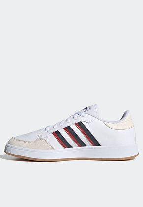Tenis Lifestyle Blanco-Azul Navy-Rojo adidas Performance Breaknet Court