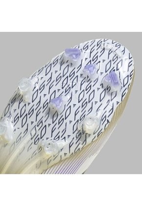 Guayos Adidas Hombre F50 Elite Laceless FG - Blanco/Dorado