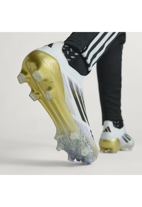 Guayos Adidas Hombre F50 Elite Laceless FG - Blanco/Dorado