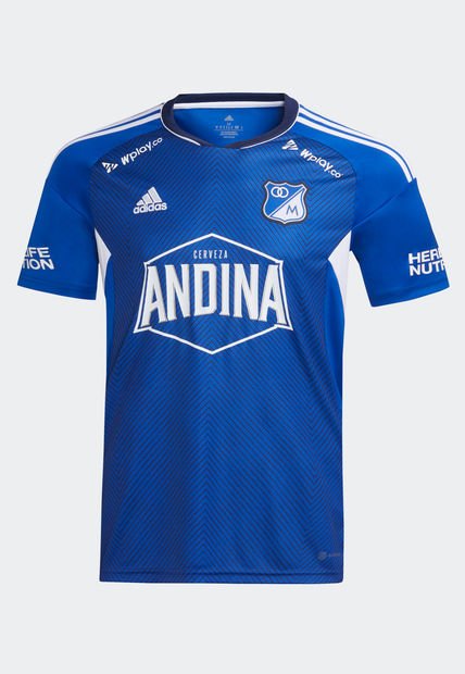 Camiseta Azul-Blanco adidas Performance Local Millonarios FC