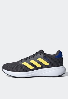 Tenis Running Gris Oscuro-Amarillo-Azul adidas Performance Response Runner