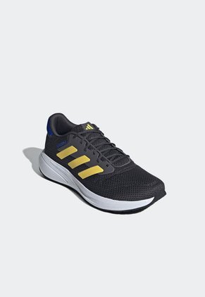 Tenis Running Gris Oscuro-Amarillo-Azul adidas Performance Response Runner