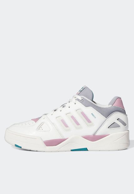 Tenis Lifestyle Marfil-Rosa-Azul Petróleo adidas Performance Midcity Low