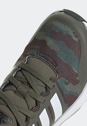 Tenis Running Verde-Café-Blanco adidas Kids Fortarun 2.0 Cloudfoam Sport Running Lace
